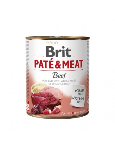 BRIT PATE & MEAT Wołowina 800g