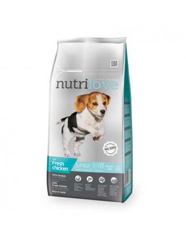 NUTRILOVE DOG JUNIOR Small & Medium 8kg
