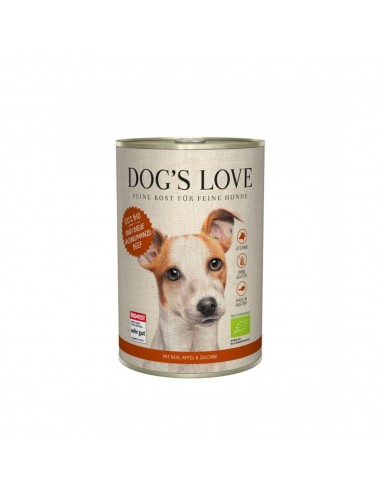 DOG'S LOVE BIO ekologiczna wołowina z ryżem, cukinią i jabłkiem 400g