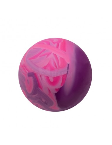 SUM PLAST Piłka 8cm - fioletowo-różowa