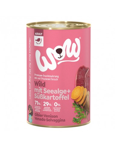 WOW Wild - Dziczyzna z algami i batatami 400g