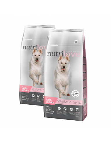 NUTRILOVE DOG Sensitive 12kg - 2 sztuki