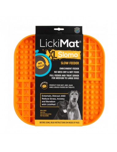 LICKIMAT Mata Slomo XL dla psa - pomarańczowa